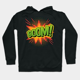 BOOM Comic Book Word Art Hoodie